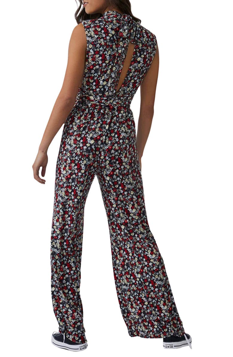 Free People Vibe Check Tie Waist Jumpsuit, Alternate, color, 