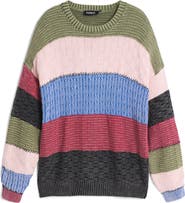 Desigual Textured Cotton Crewneck Pullover