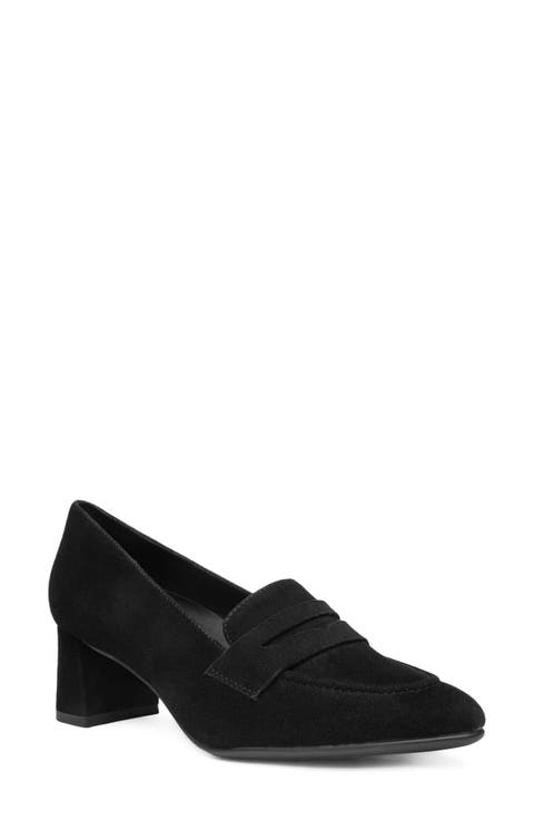 Ambrosia Pointed Toe Penny Loafer Pump