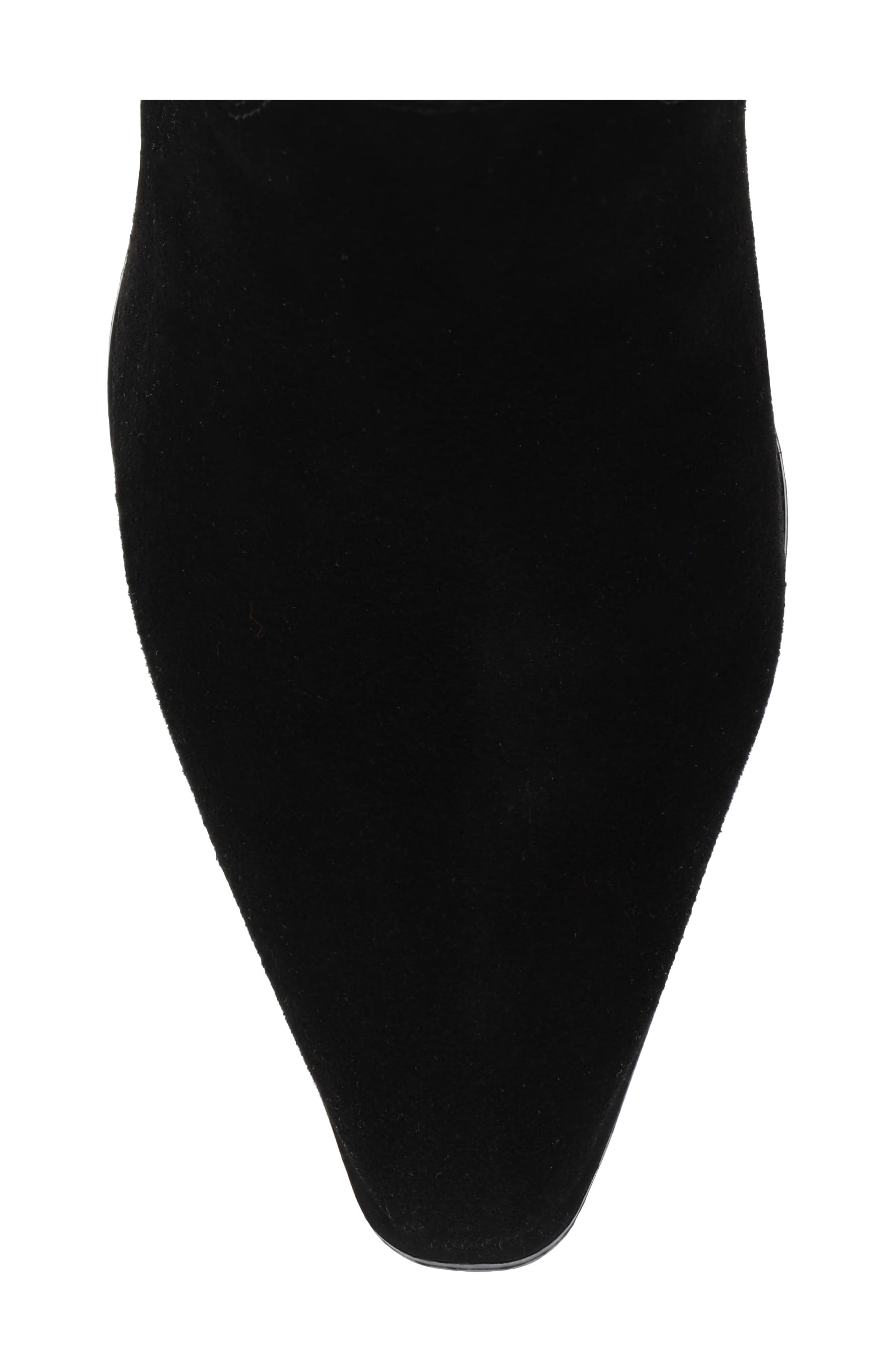 Aletta Pointed Toe Bootie, Alternate, color, BLACK