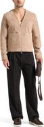 Manière De Voir Maxime Suede Zip Jacket With Contrast Stitch