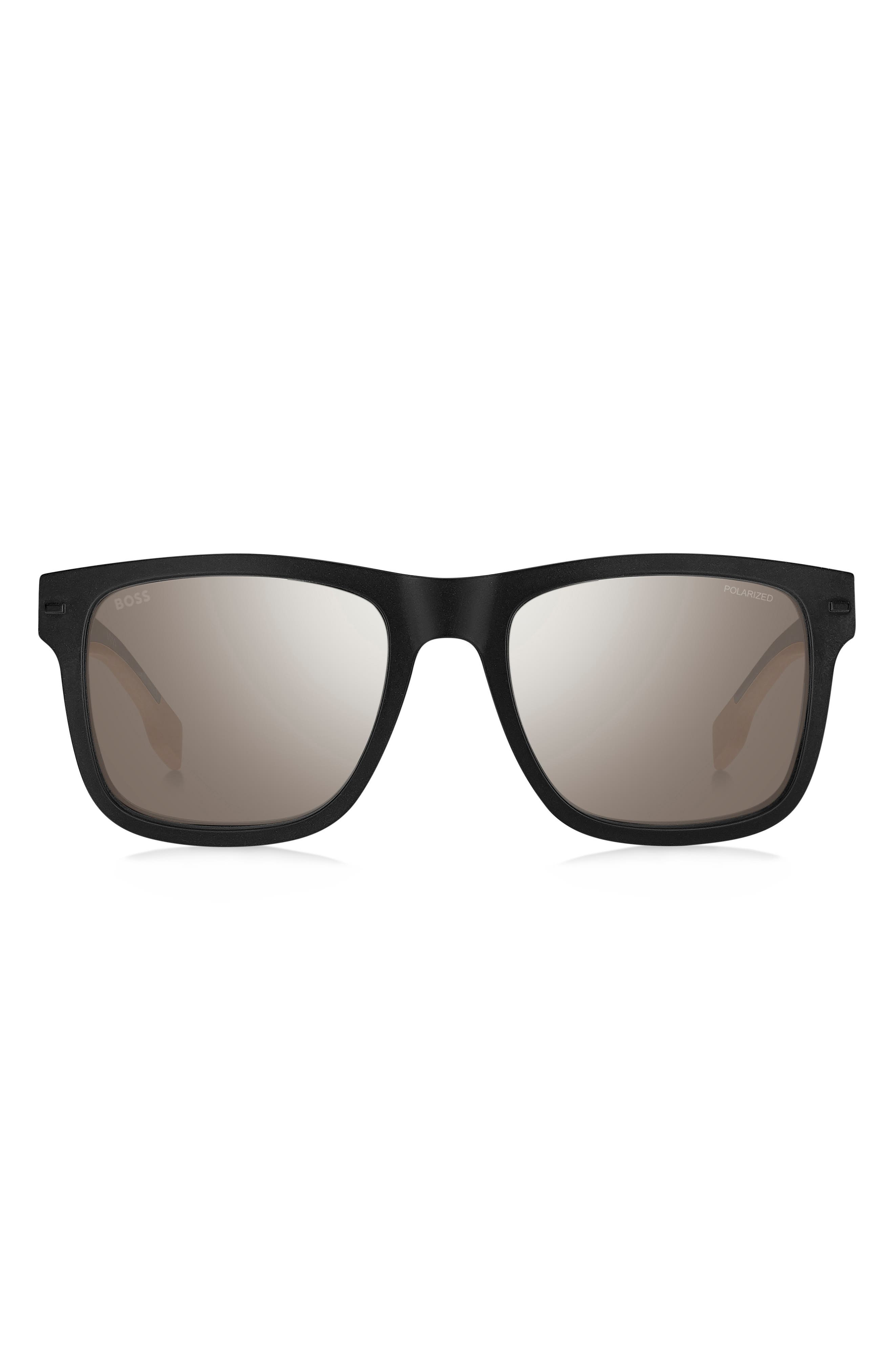 55mm Polarized Square Sunglasses