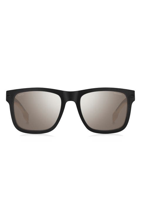 55mm Polarized Square Sunglasses