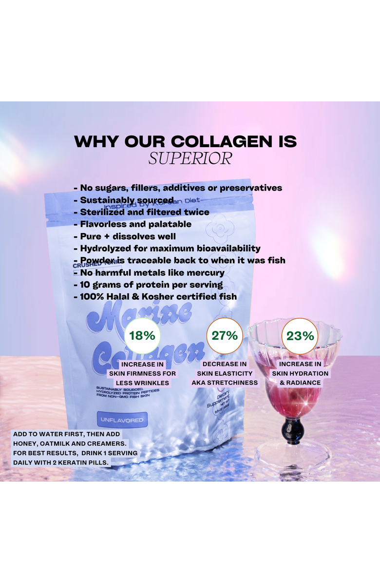 CRUSHED TONIC Pure Unflavored Marine Collagen Supplement, Alternate, color,