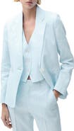 MANGO Boreli Linen Blazer