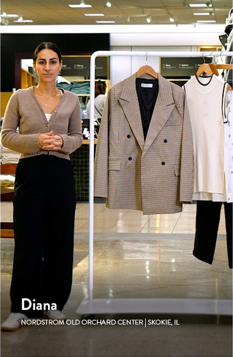 Juliette Check Double Breasted Blazer, sales video thumbnail