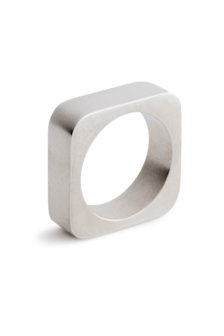 Square Ring in Solid Sterling Silver, Main, color, Polished Silver