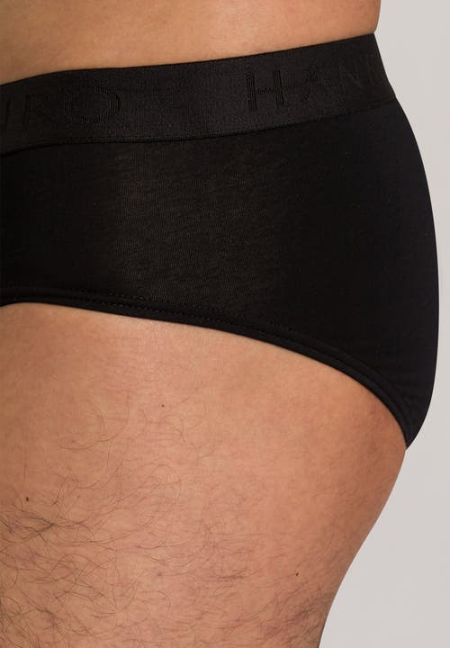 Hanro Cotton Essentials Cotton Brief In All Black