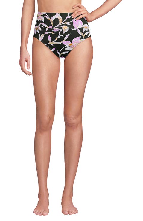 Chlorine Resistant Pinchless High Waisted Bikini Bottoms