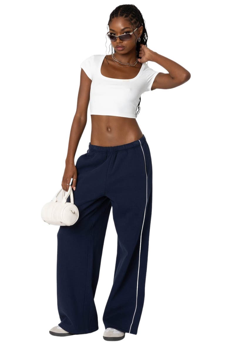Autumn Cotton Blend Sweatpants, Alternate, color, NAVY