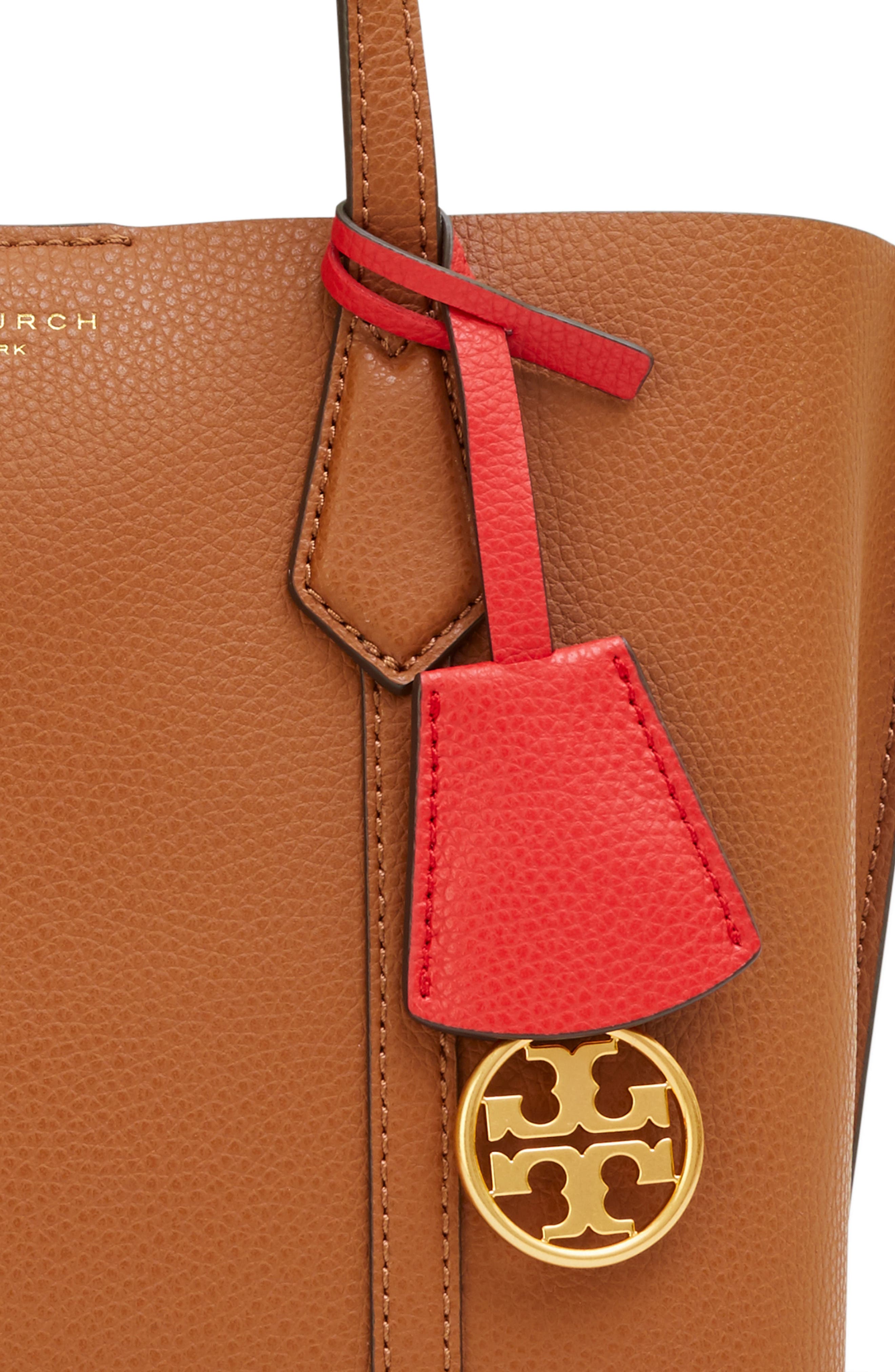 Small Perry Triple Compartment Leather Satchel, Alternate, color, LIGHT UMBER