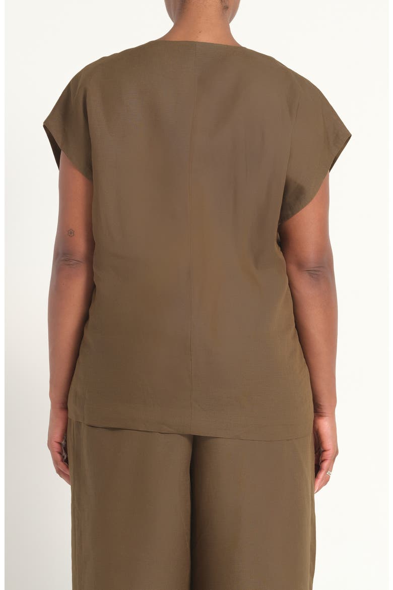 Katrina Double Breasted Linen Blend Jacket, Alternate, color, FERN