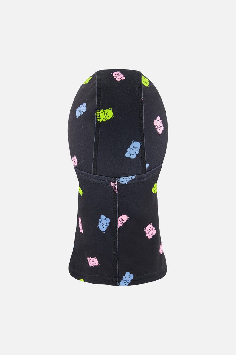Gummy Bears Brushed Jersey Reflective Stretch Balaclava, Alternate, color, Black Printed Gummy Bears