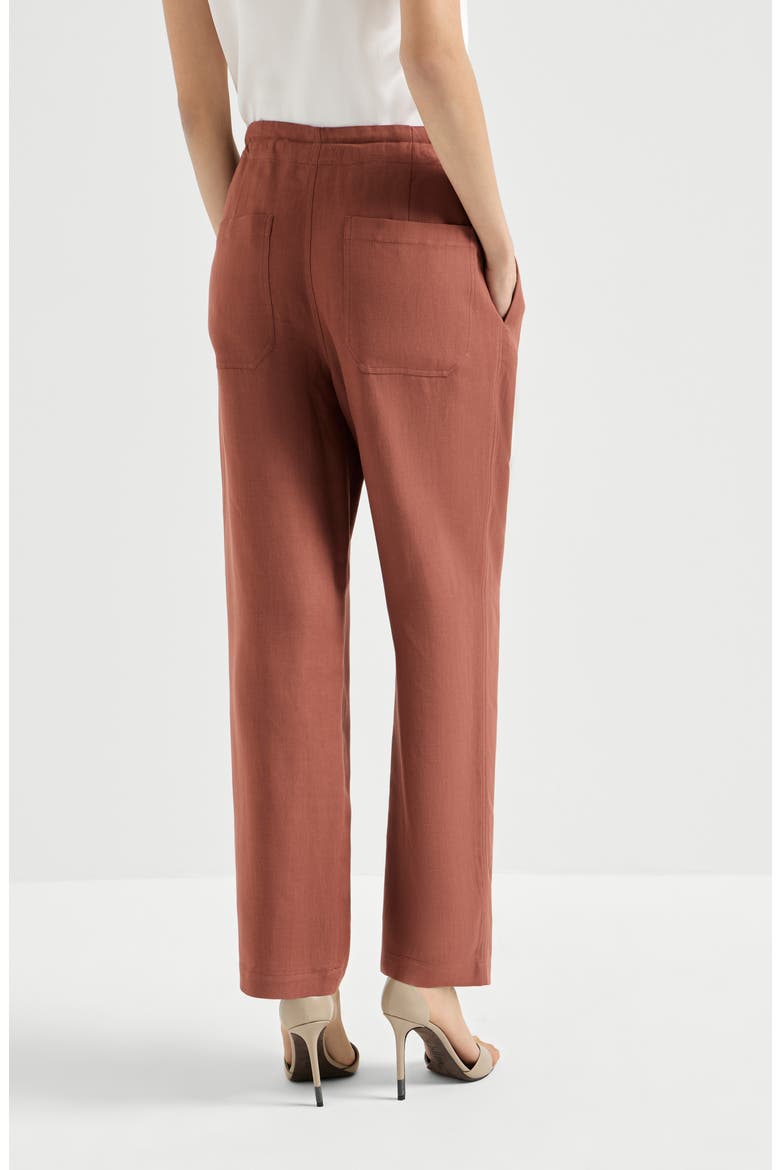 Tailored track trousers, Alternate, color, Firebrick