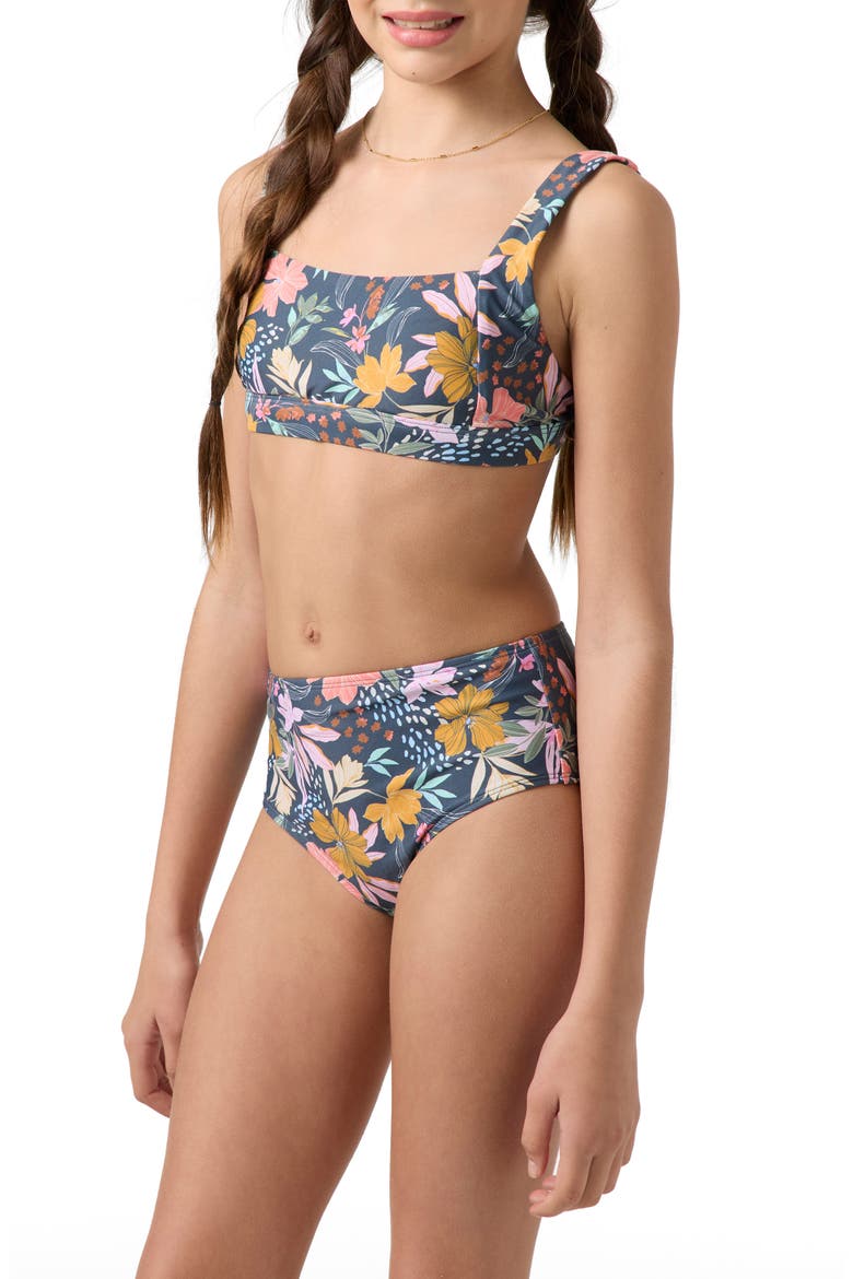 Kids' Mila Two-Piece Swimsuit, Alternate, color, SLATE