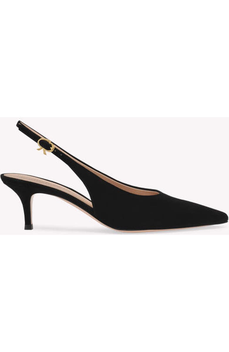 Gianvito Rossi Robbie Sling 55 Pump, Main, color, Black