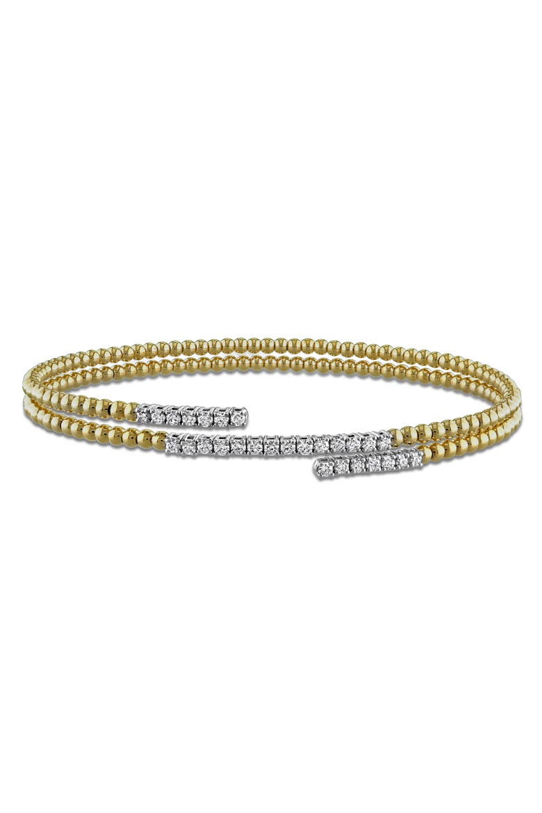 Diamond Bangle 14k Two-Tone, Main, color, 14k Gold