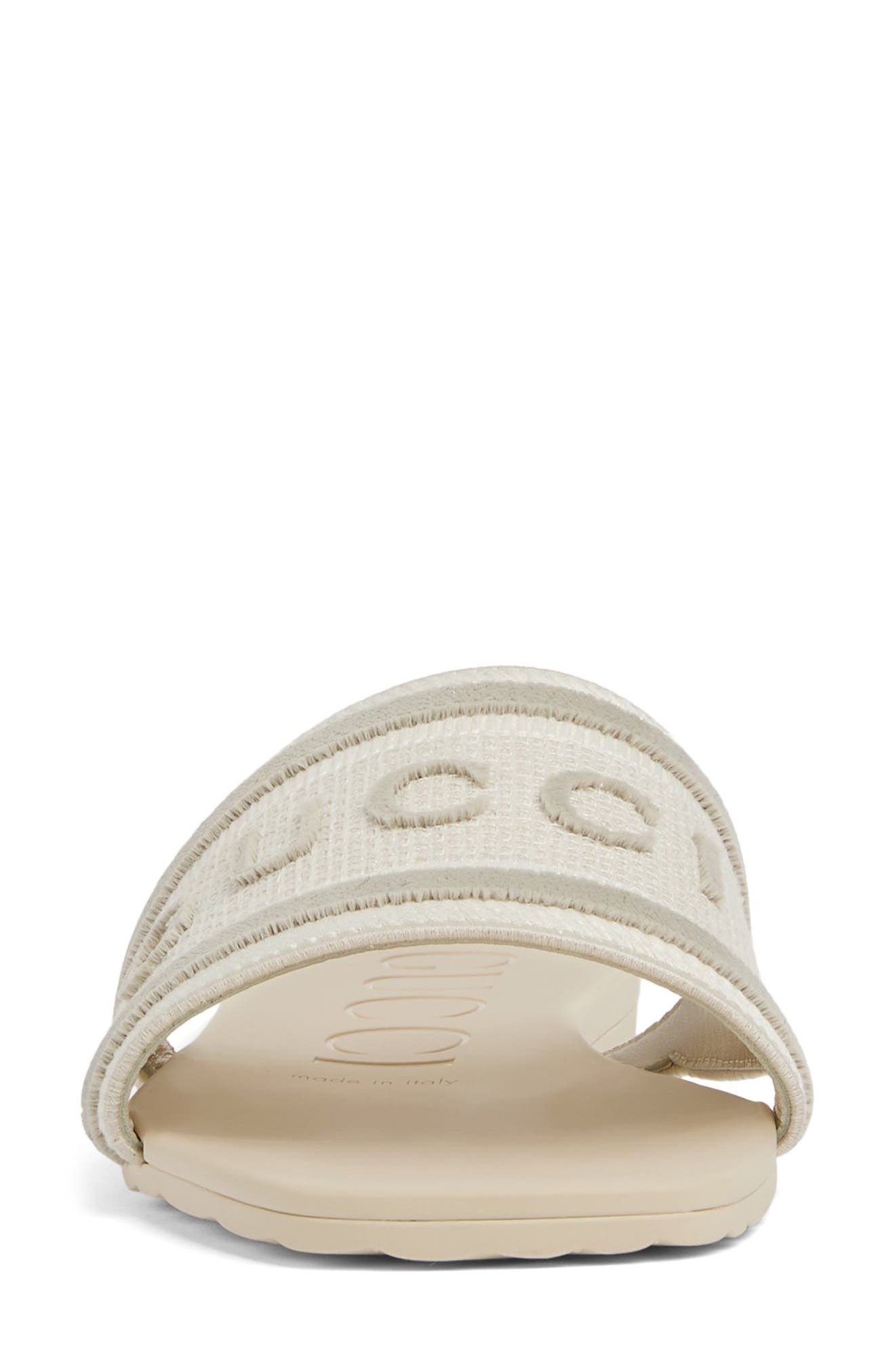 Luna Slide Sandal, Alternate, color, OFF WHITE