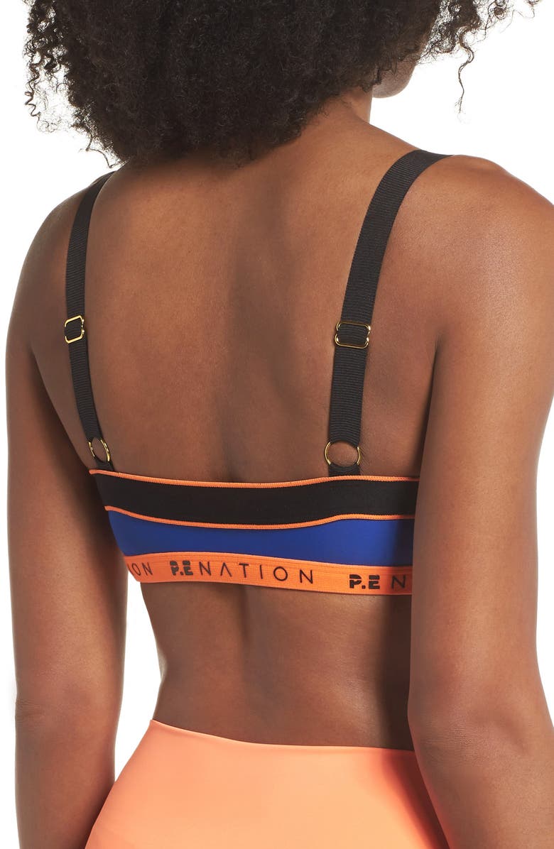 P.E Nation The Alignment Sport Bra, Alternate, color, 