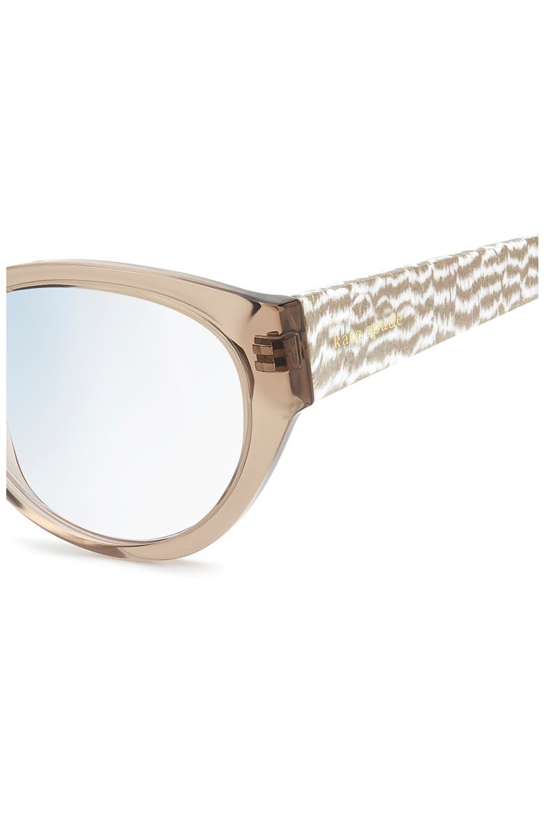 Caia 53mm Reading Glasses, Alternate, color, CRYSTAL BEIGE/ BLUE