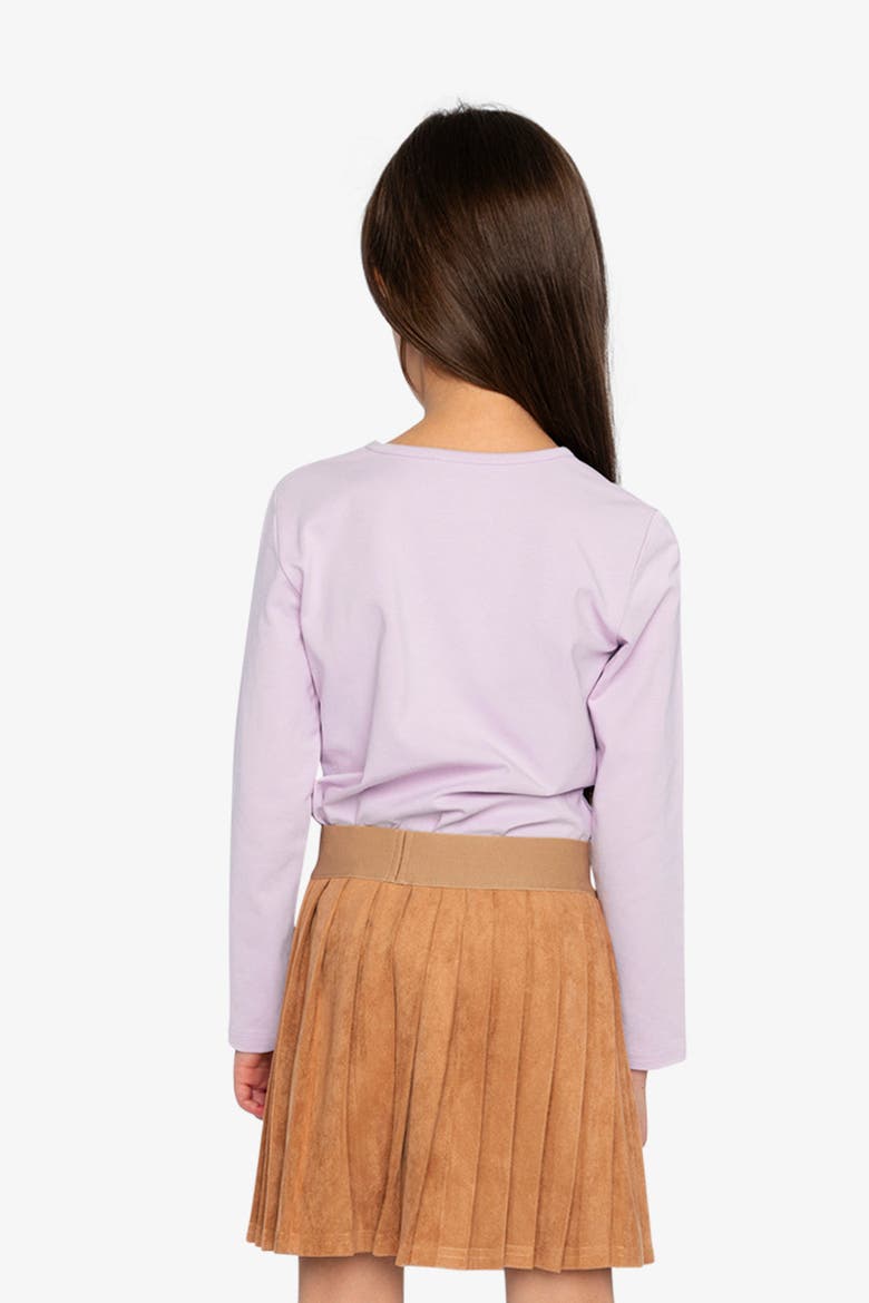 Organic Cotton Sparkly Graphic Long Sleeve T-Shirt, Alternate, color, Lavender