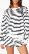 Roxy Surfing By Moonlight Stripe Sweatshirt