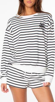 Roxy Surfing By Moonlight Stripe Sweatshirt