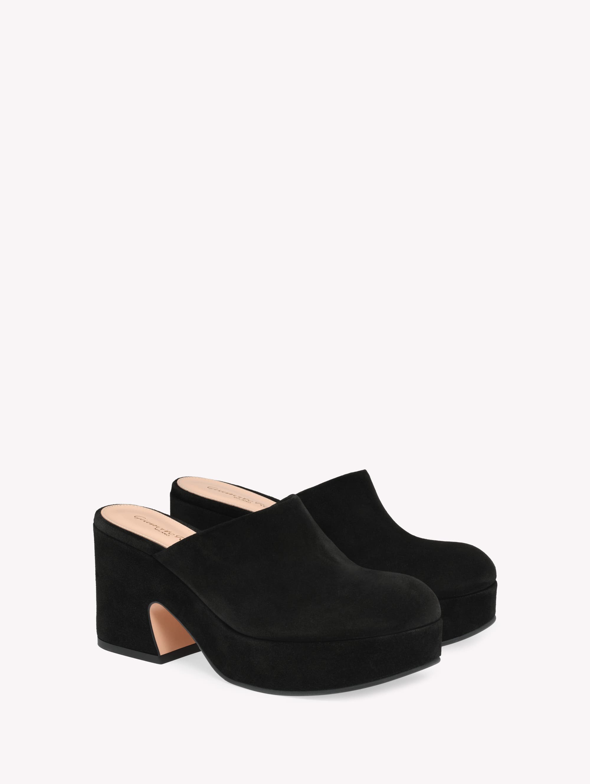 Gianvito Rossi Lyss Clog, Alternate, color, Black
