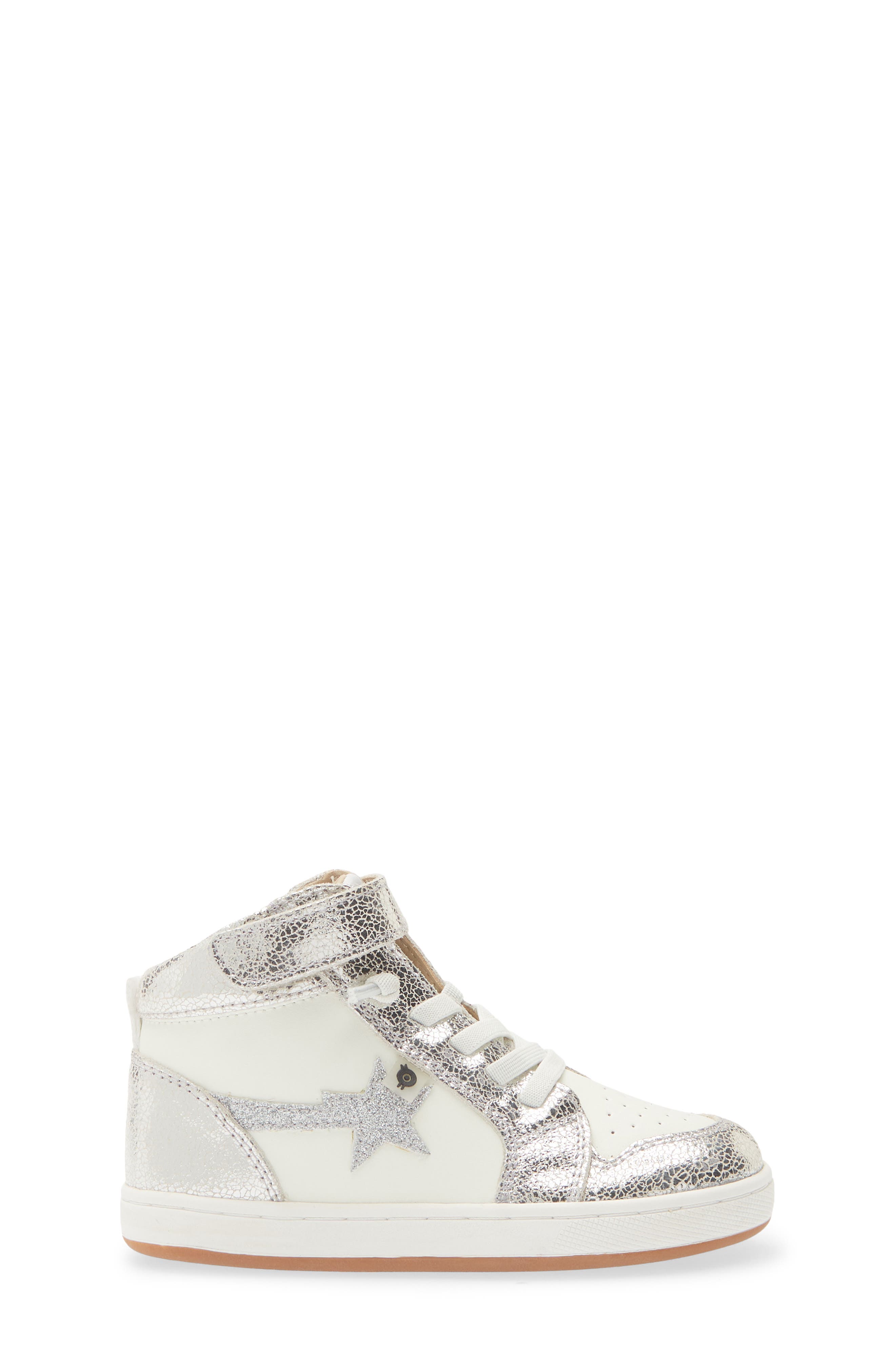 Kids' Team Star Sneaker, Alternate, color, WHITE / SILVER CRACKLE