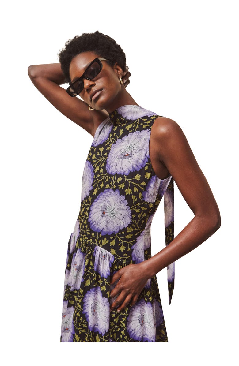 Ro&Zo Print Chiffon Maxi Dress, Alternate, color, Lilac