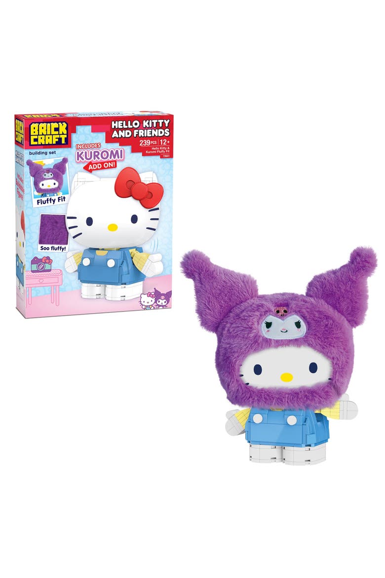 Hello Kitty Kuromi Fluffy Fit Building Set, Main, color, Purple