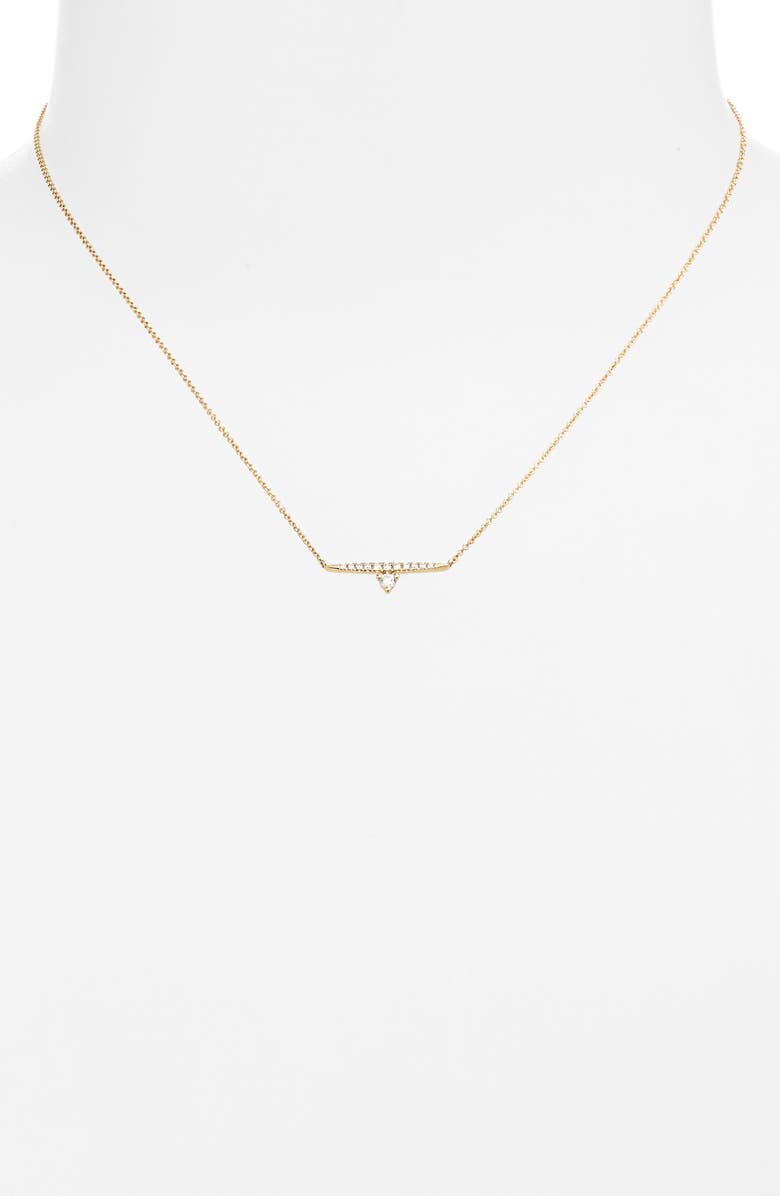 Bony Levy Simple Obsession Diamond Bar Pendant Necklace, Alternate, color, 
