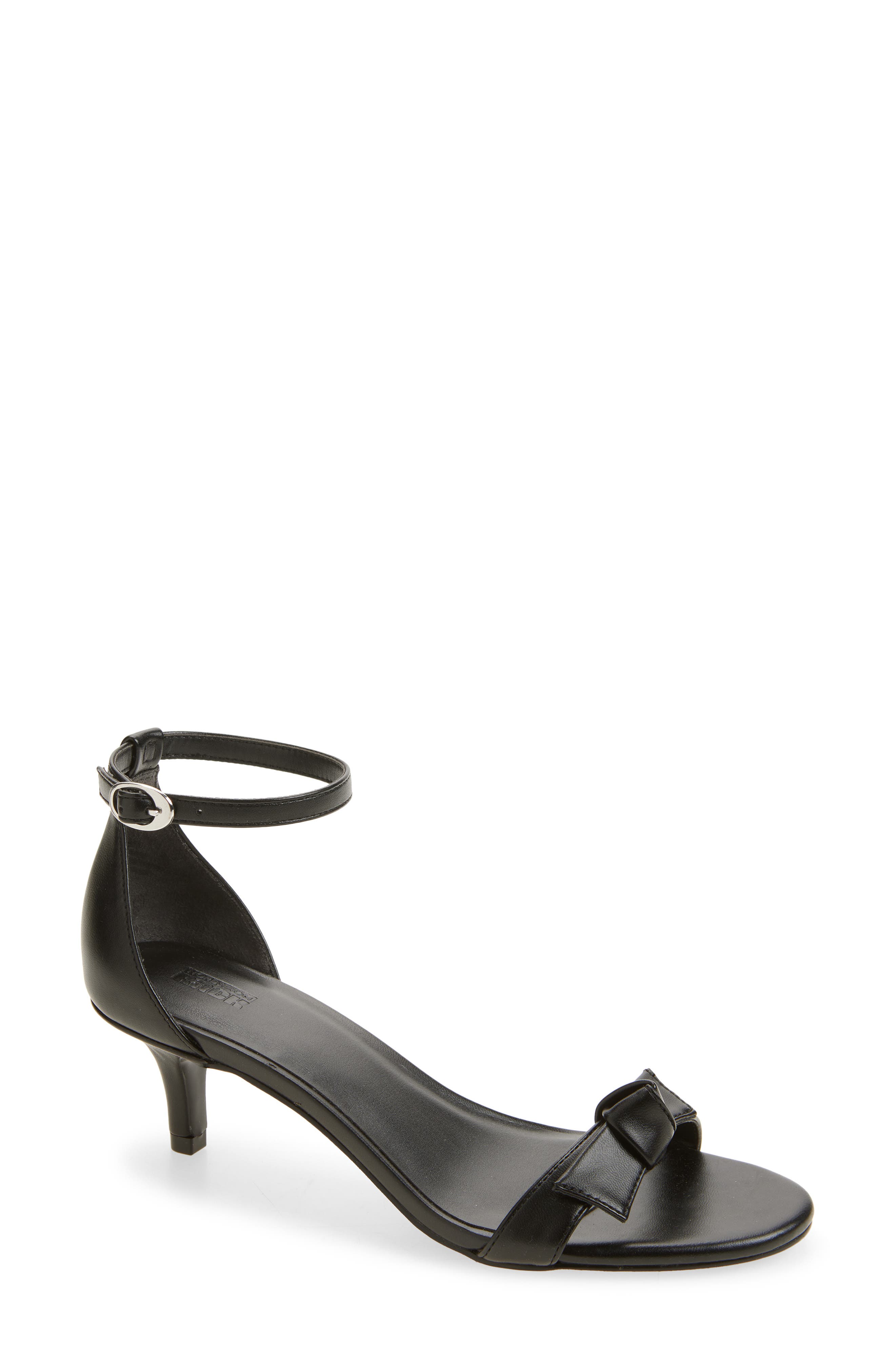 NORDSTROM RACK Teagan Ankle Strap Sandal, Main, color, Black