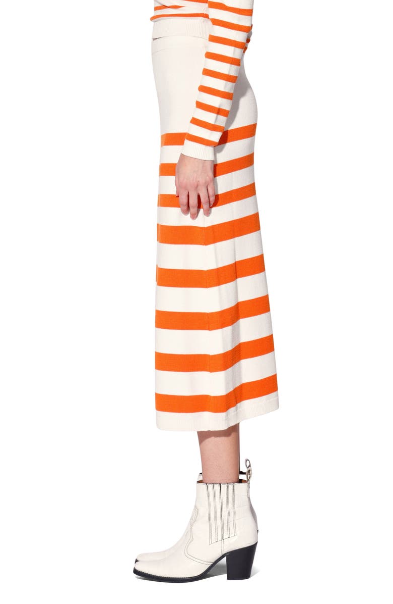 Walter Baker Lidia Stripe Skirt, Alternate, color, Orange Cruise Stripe