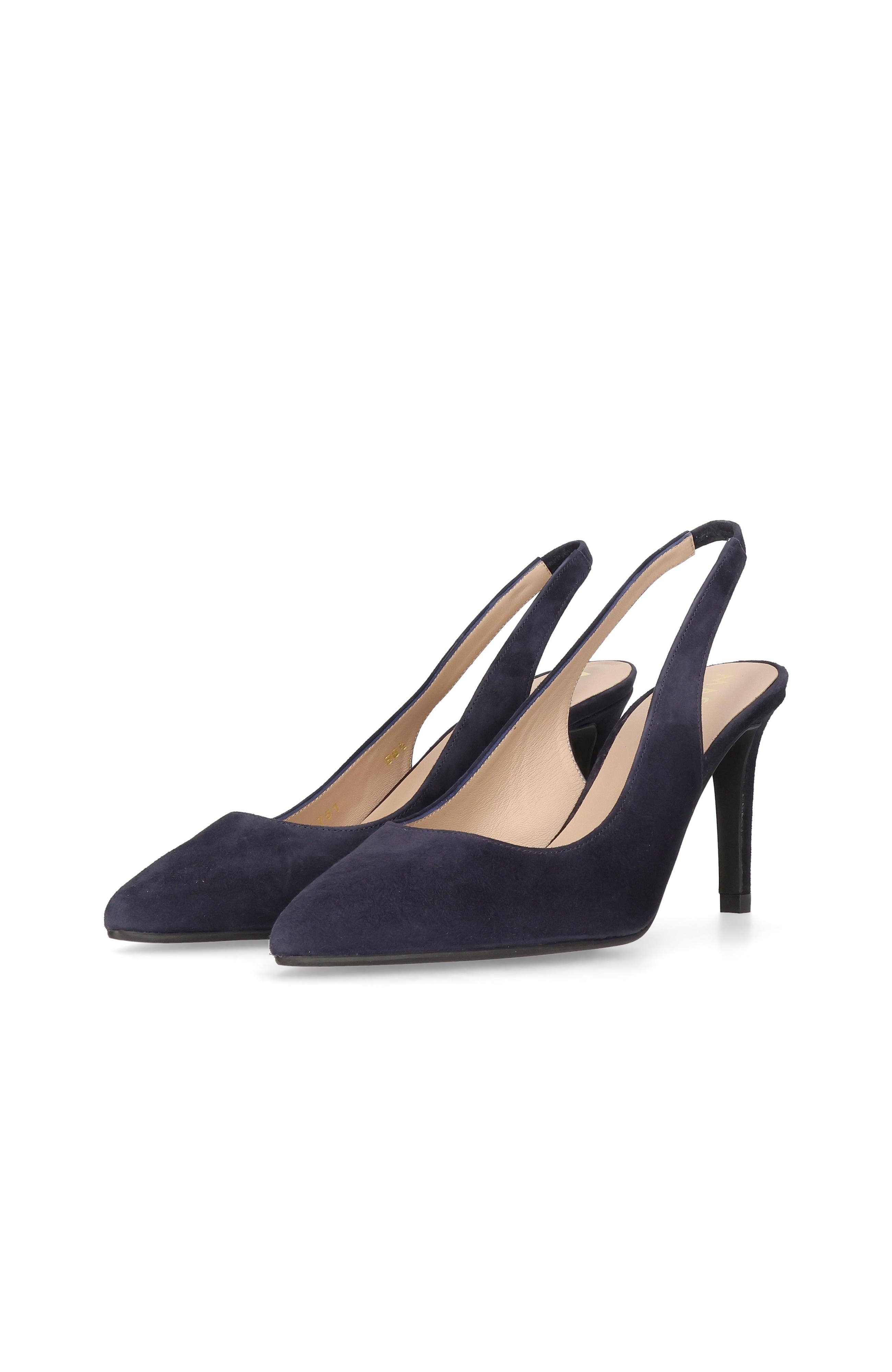 MASCARO Suede Pointed Toe Slingback, Alternate, color, Blue