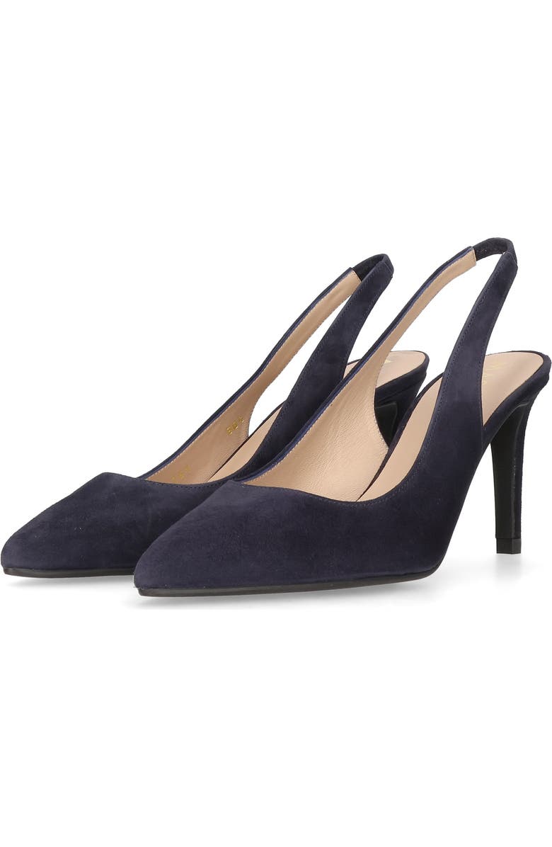 MASCARO Suede Pointed Toe Slingback, Alternate, color, Blue