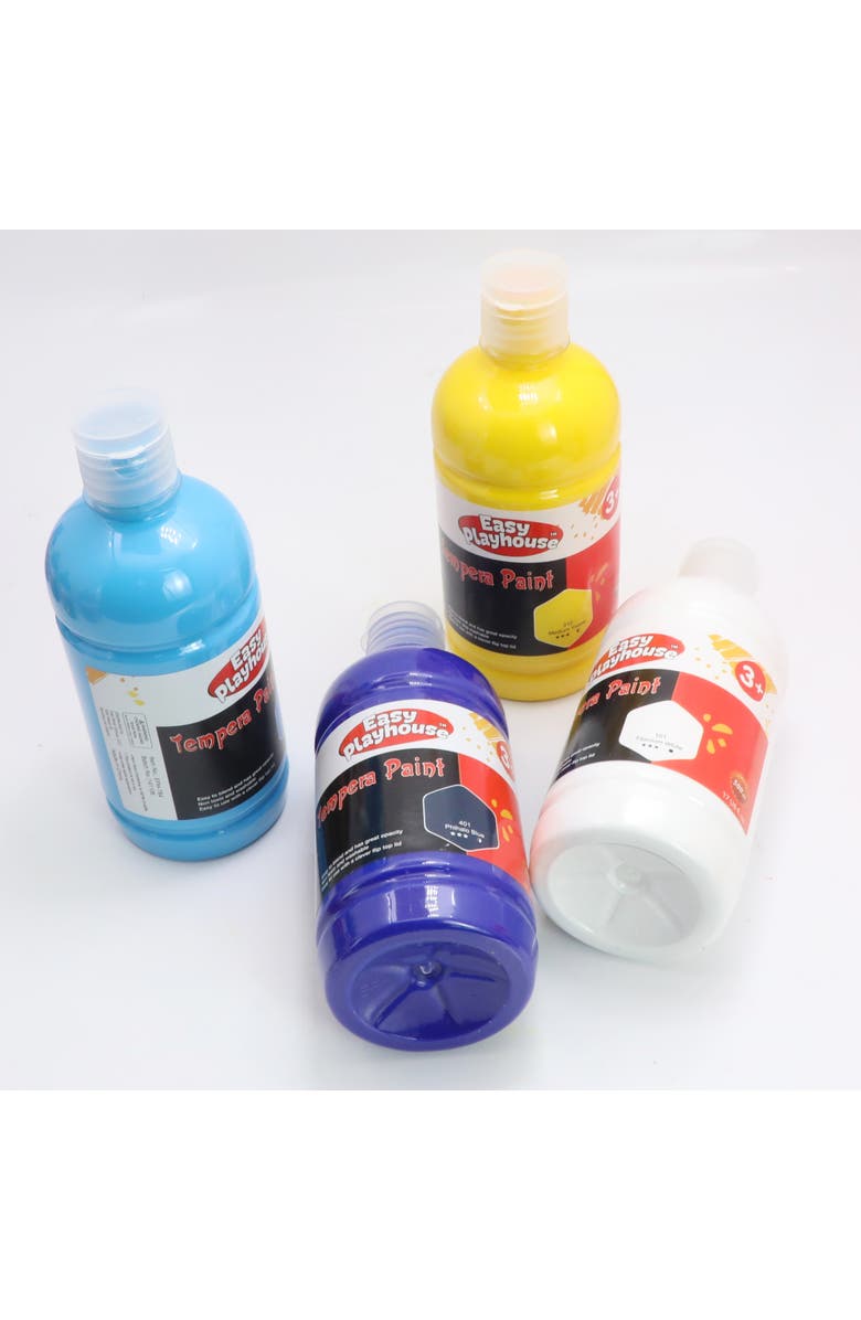 Easy Playhouse 10 Pack 16oz Washable Tempera Paints, Alternate, color, Multicolored