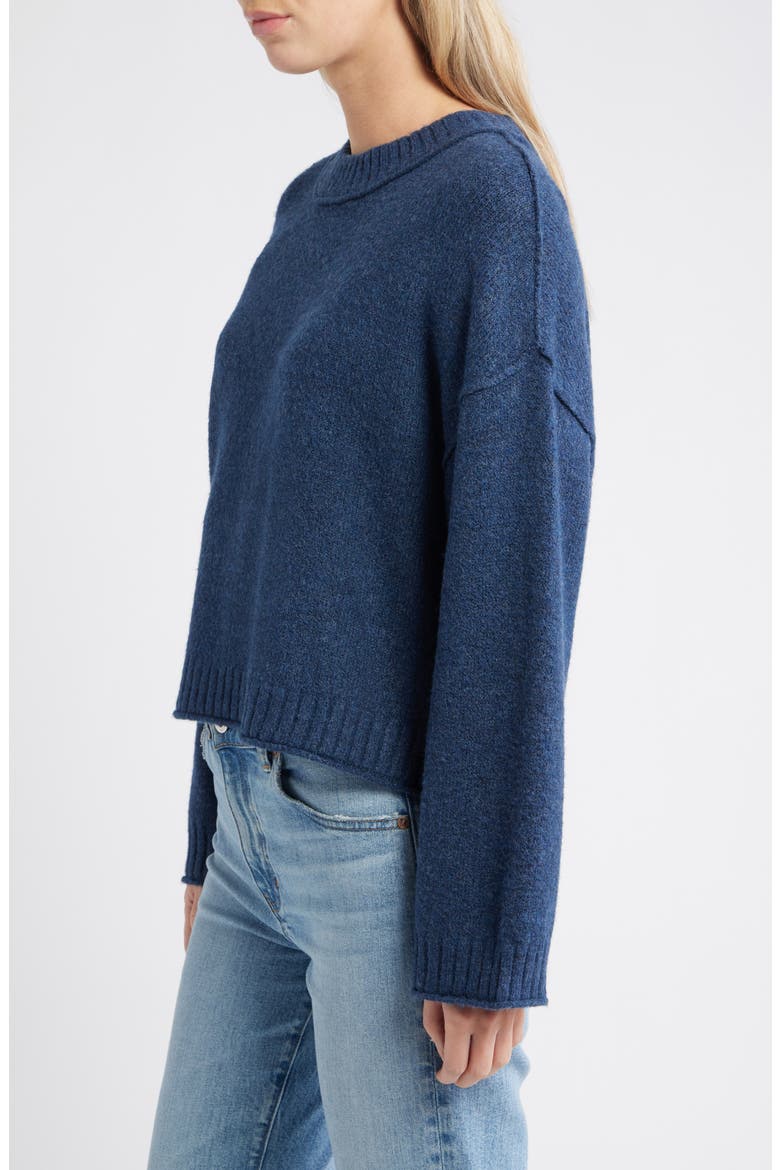 Crop Sweater, Alternate, color, NAVY