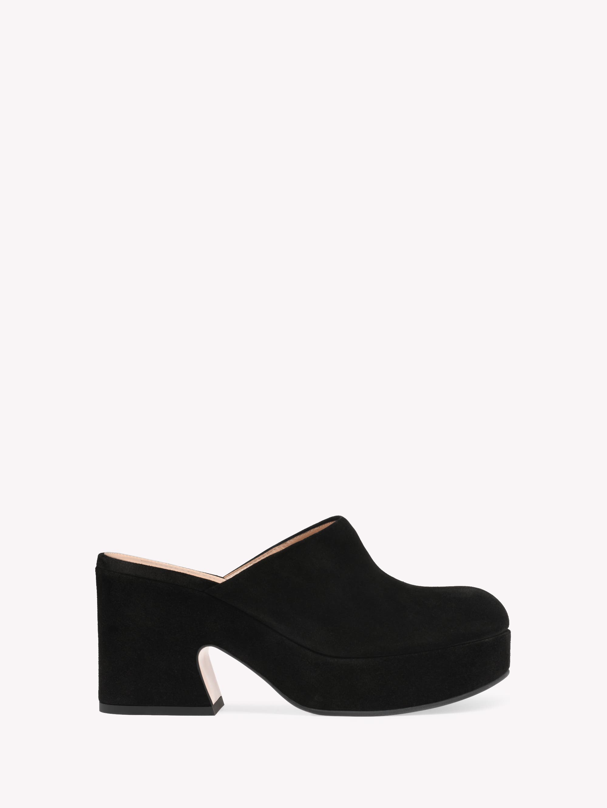 Gianvito Rossi Lyss Clog, Main, color, Black
