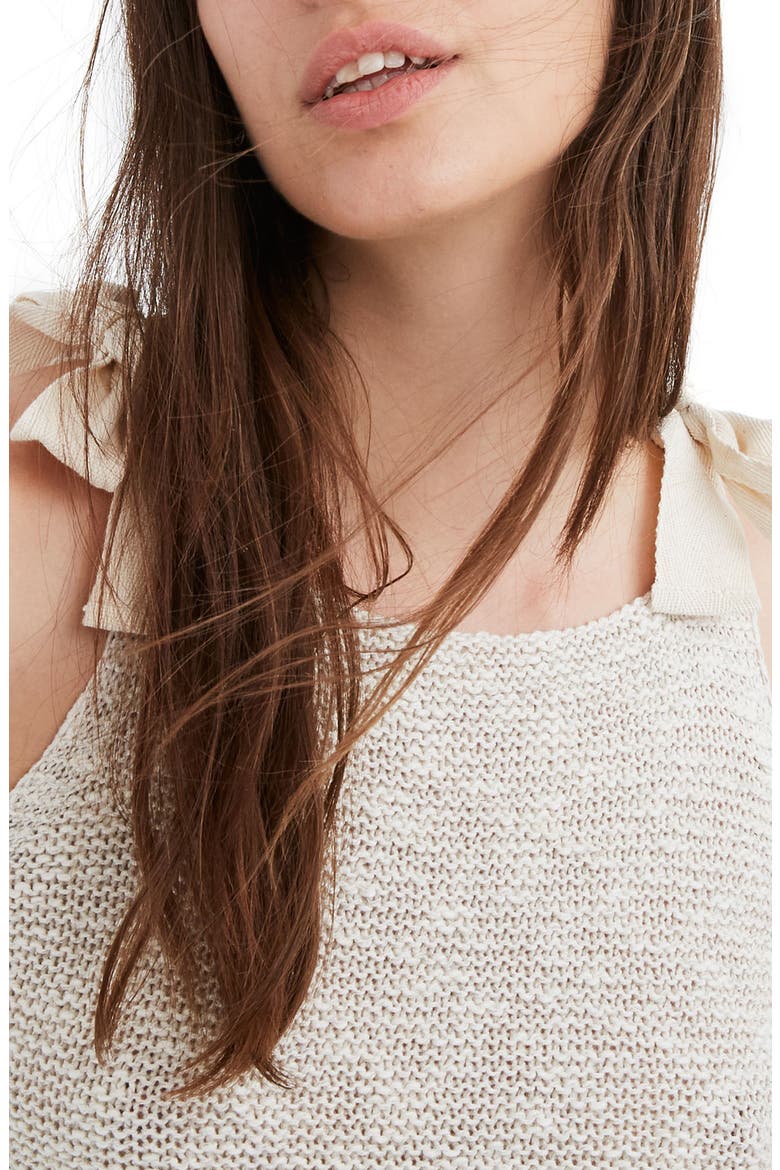 Highgate Tie Strap Sweater Tank, Alternate, color, HEATHER LINEN
