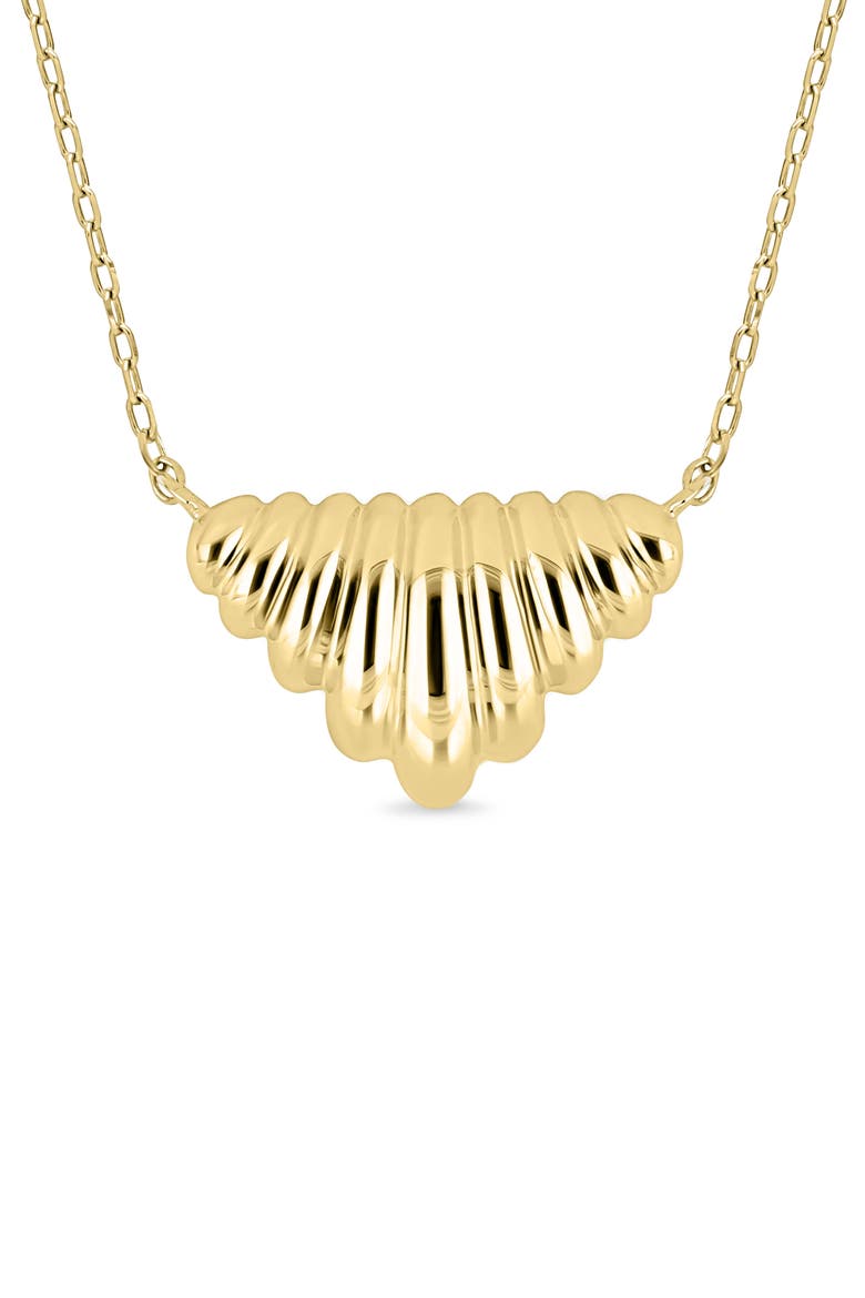 14k Gold Chevron Pendant Necklace, Alternate, color, 14K YELLOW GOLD