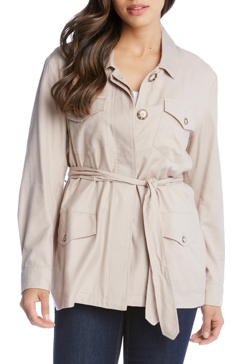 Belted Cargo Jacket, Alternate, color, KHAKI