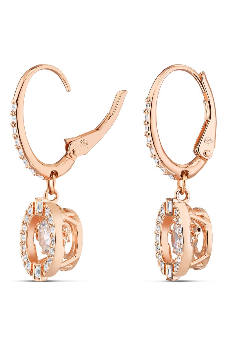 Swarovski Sparkling Dance Crystal Drop Earrings, Alternate, color, White