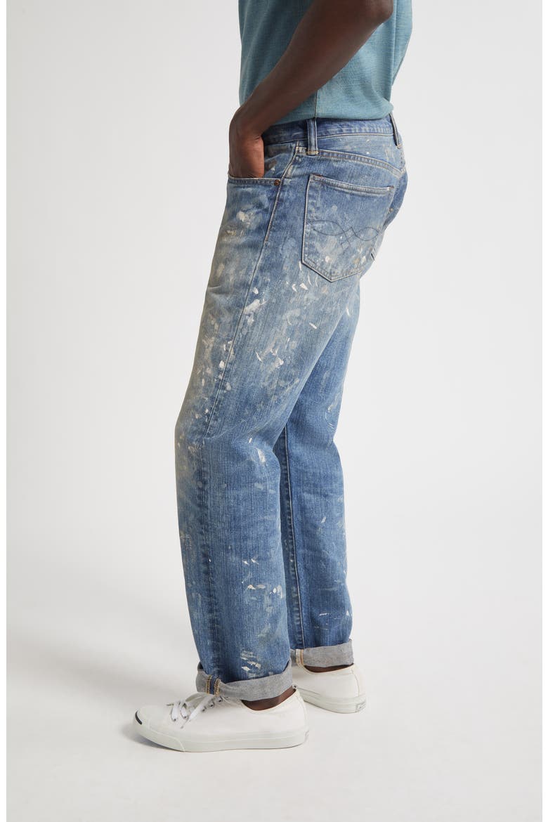 Straight Fit Distressed Jeans, Alternate, color, FENIMORE WASH