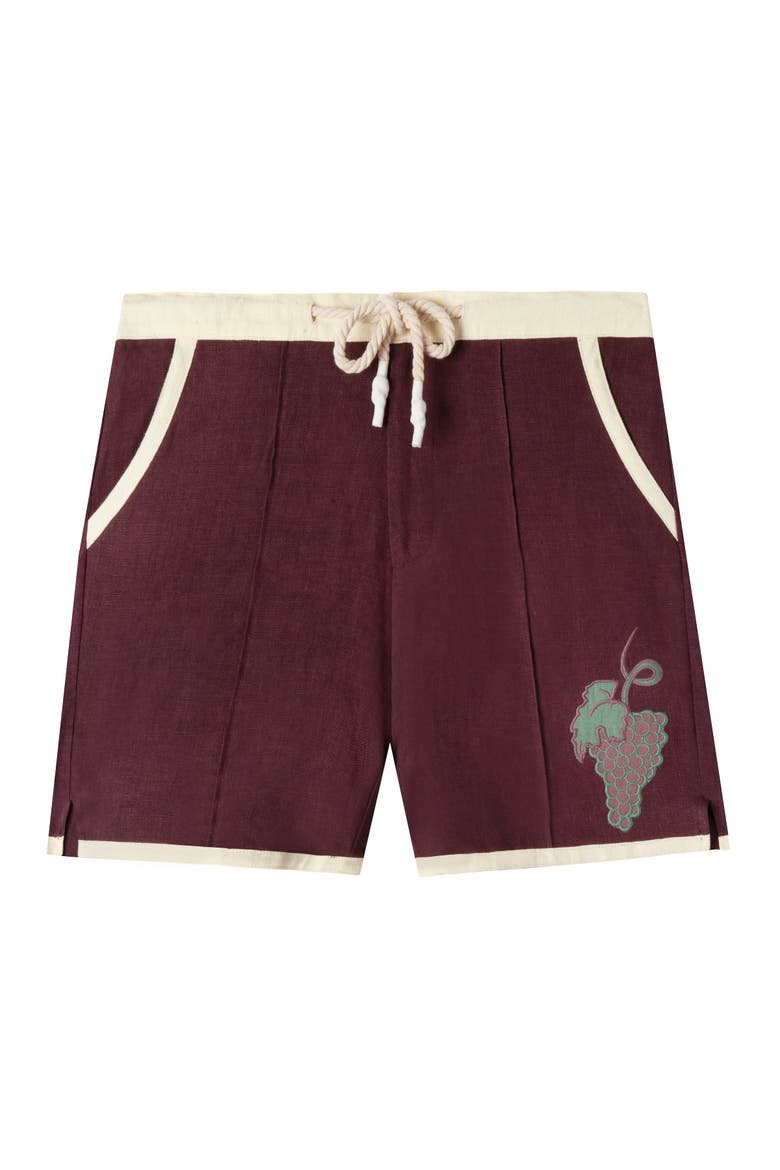'Tombarolo' Cabana Shorts, Main, color, Pale White Wine