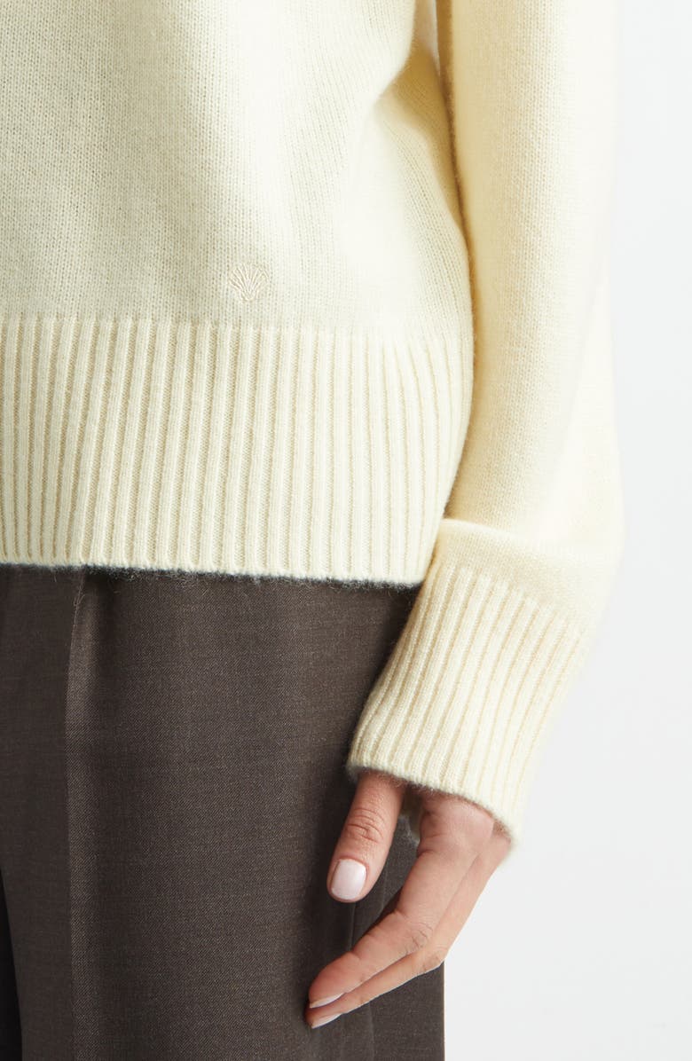 LOULOU DE SAISON Baltra Cashmere Sweater, Alternate, color, Butter