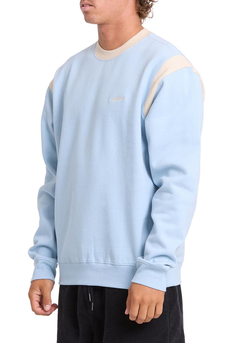 Highway Garage Fleece Crewneck Sweatshirt, Alternate, color, BLUE SMOKE