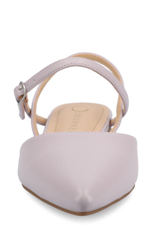 Journee Collection Martine Supernatural Shades Slingback Flat In Lilac