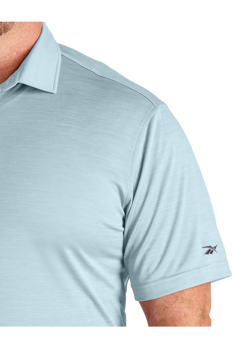 Big & Tall Performance Heather Polo Shirt, Alternate, color, ICE BLUE