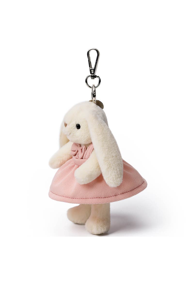 Candy Bunny Plush Bag Charm, Alternate, color, Multicolored